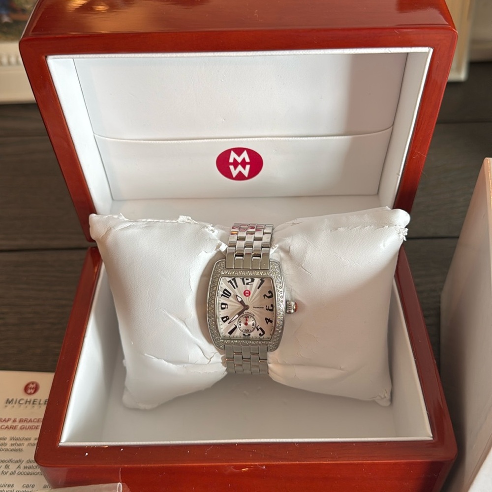 Michele Watch Mini Urban with Diamonds